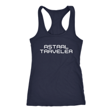 Load image into Gallery viewer, Women&#39;s Astral Traveler T-Shirt - White Text