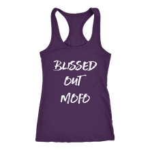 Load image into Gallery viewer, women&#39;s purple blissed out mofo tank top t-shirt