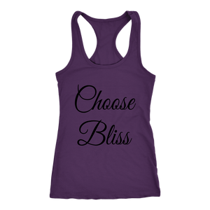 women's purple choose bliss t-shirt