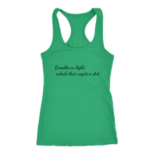 Load image into Gallery viewer, women&#39;s green breathe in light t-shirt
