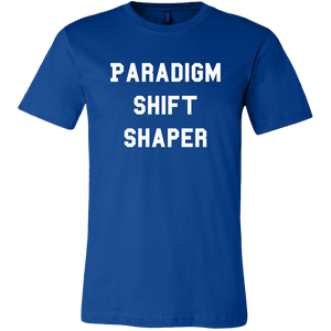 men's blue paradigm shift shaper t-shirt