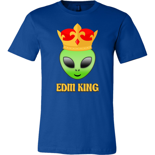 men's EDM alien blue t-shirt