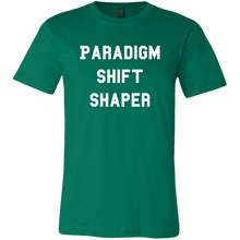 Load image into Gallery viewer, men&#39;s green paradigm shift shaper t-shirt