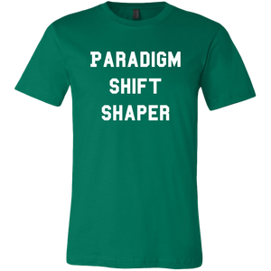 men's green paradigm shift shaper t-shirt