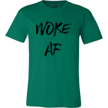 Load image into Gallery viewer, Men&#39;s Woke AF T-Shirt Black Text