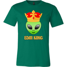 Load image into Gallery viewer, men&#39;s green EDM alien t-shirt