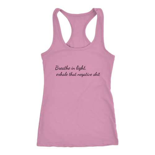 women's light pink breathe in light t-shirt