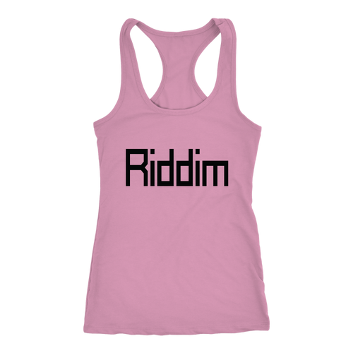 women's pink Riddim EDM tank top t-shirt